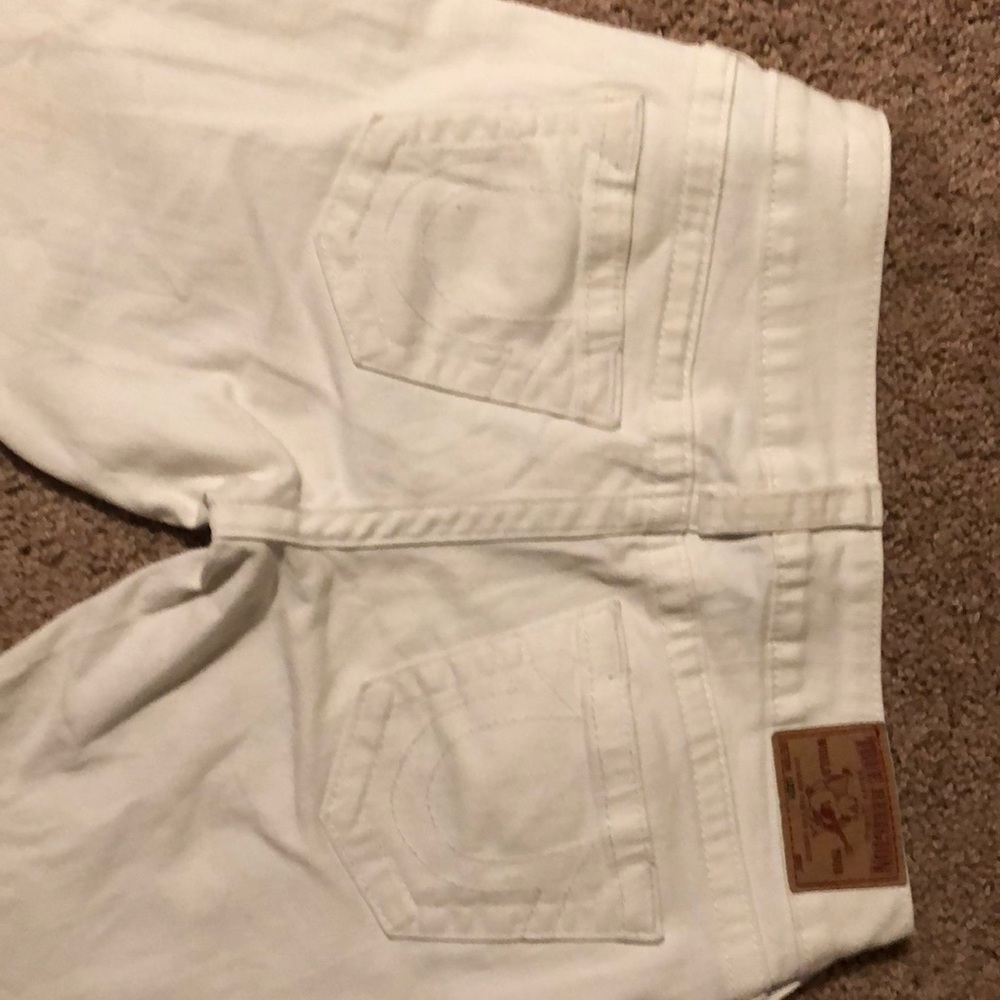 True Religion Lizzy Crop Jean White 27 - Picture 4 of 5